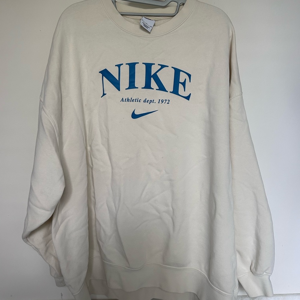 Cream Nike crewneck